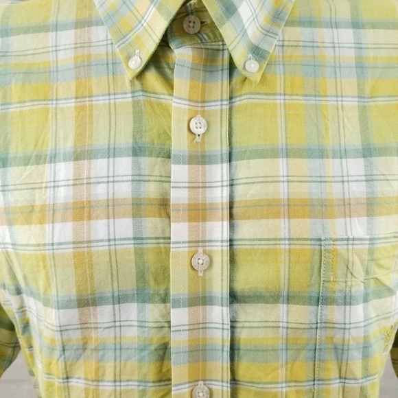 CINCH Mens Short Sleeve Button Down Plaid Sz L - Picture 3 of 6